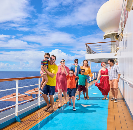 family on deck carnival cruise