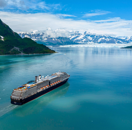 holland cruise ship in ocean
